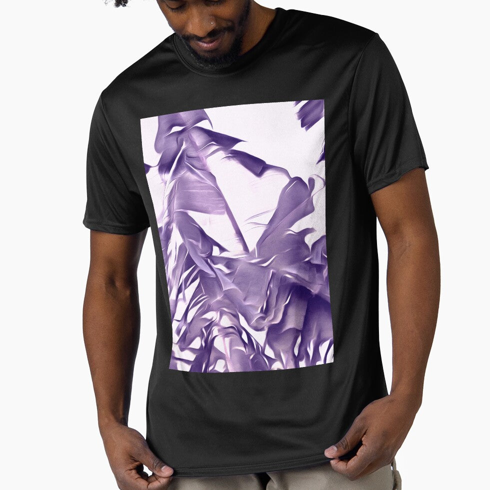 Banana Leaves Abstract In Blue And White by taiche