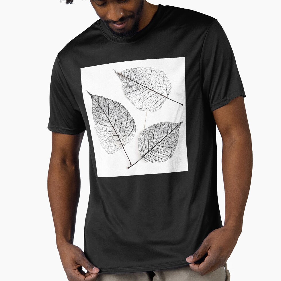 earthtone skeleton leaf decorative print by dcrc