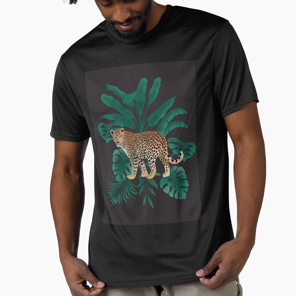 Leopard Collection - slate grey and green by Hollyroseart