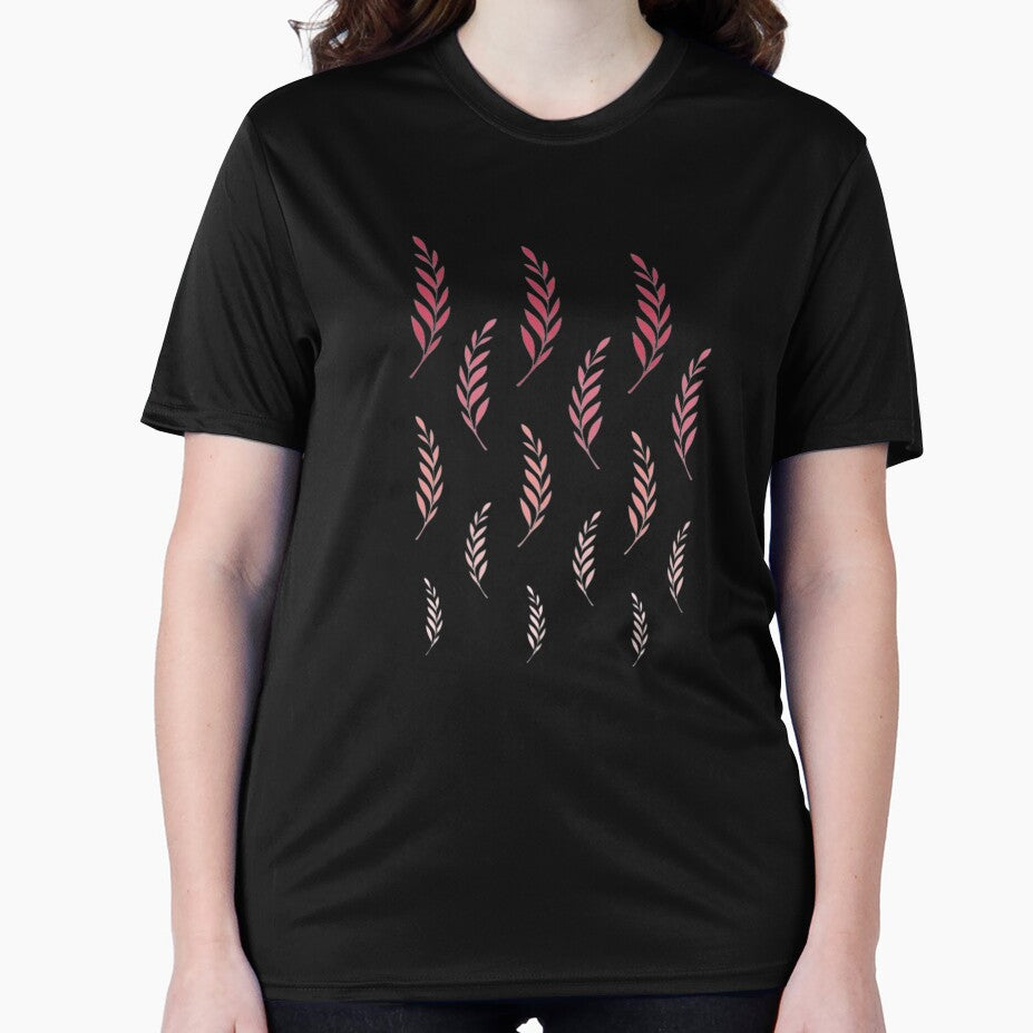 Leaf Pattern, Pink Leaf Set, Leaf Motif, Vibrant Gradient Leaves by Art Shimmers