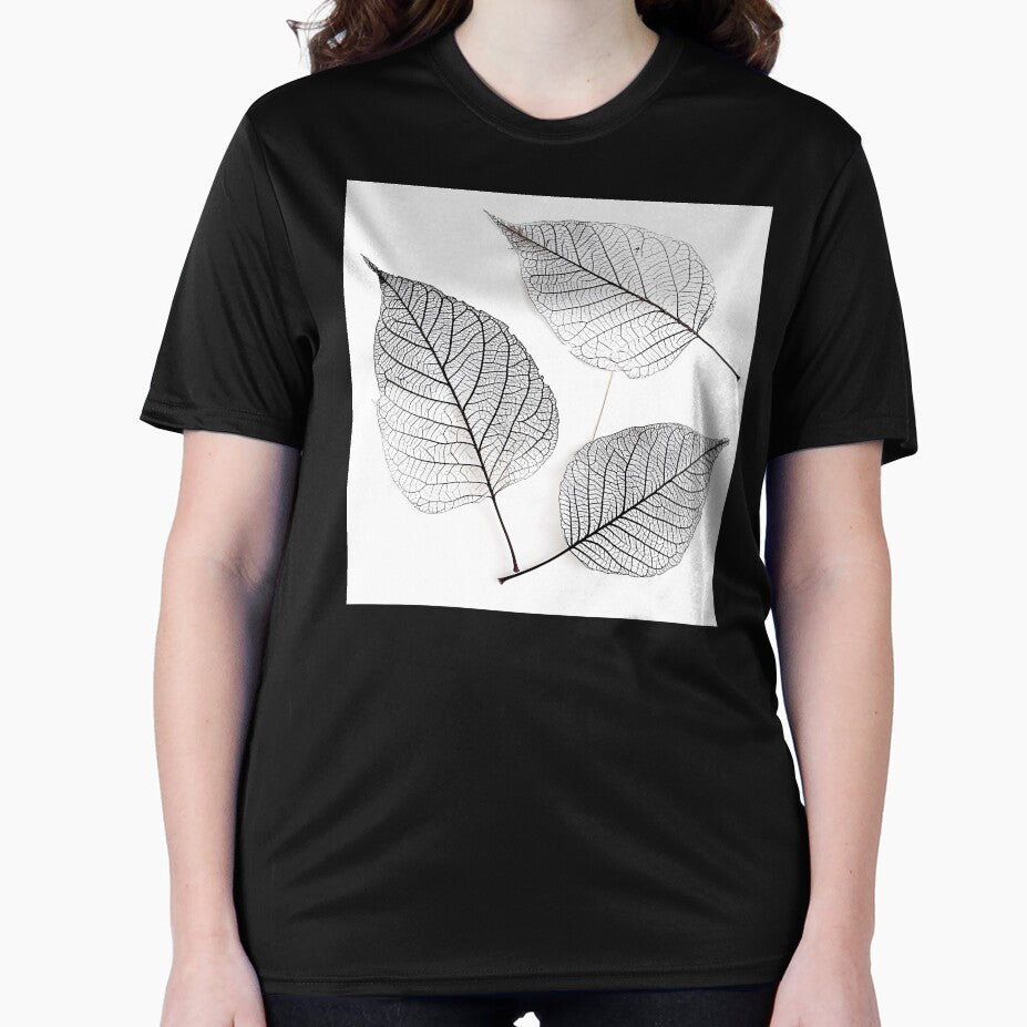earthtone skeleton leaf decorative print by dcrc