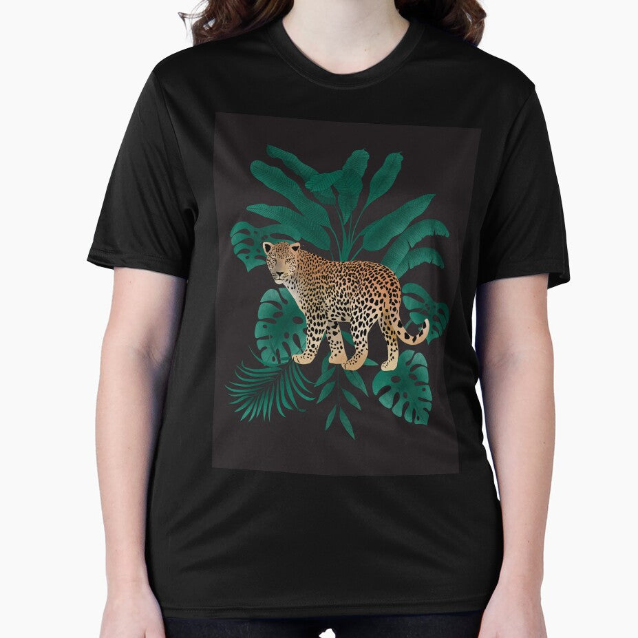 Leopard Collection - slate grey and green by Hollyroseart