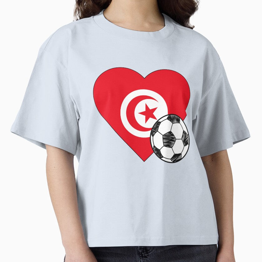 Tunisia Soccer Heart Design by FinalScoreClub