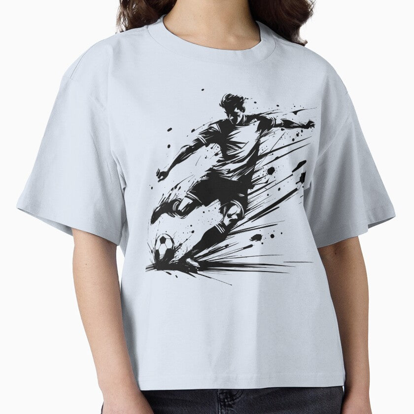 Dynamic Sketch of Soccer Player Kicking Ball With Intensity and Speed by Dejbar