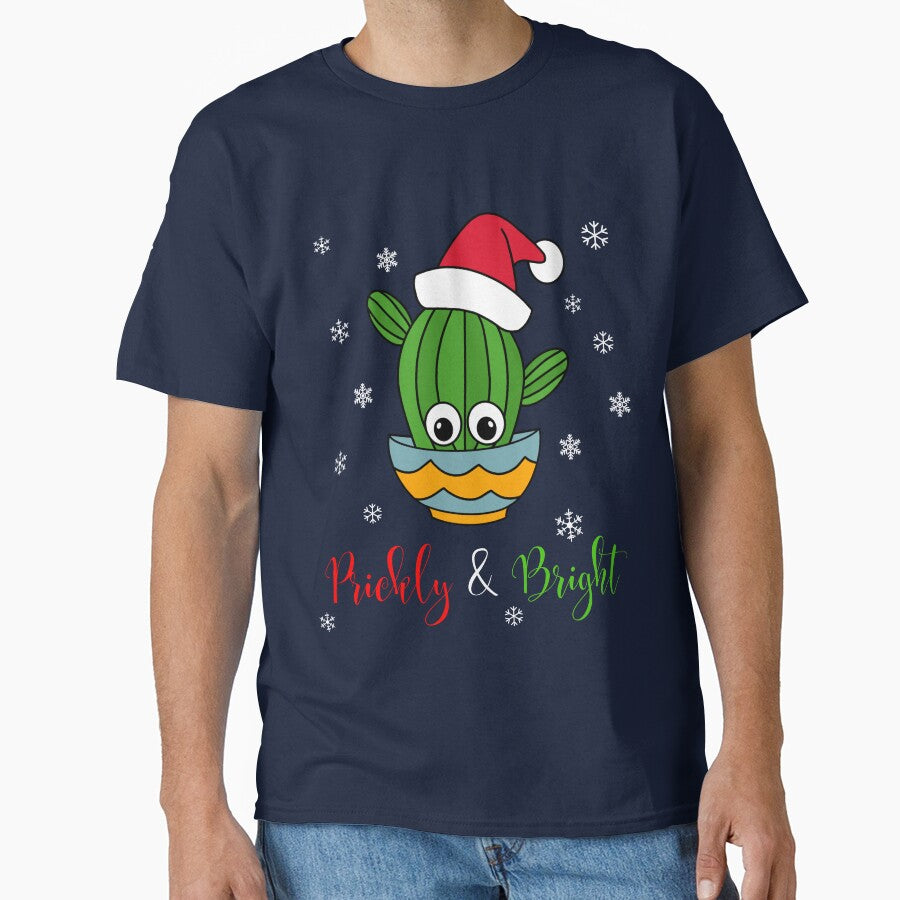 Prickly And Bright - Cactus With A Santa Hat In A Bowl by DreamCactus
