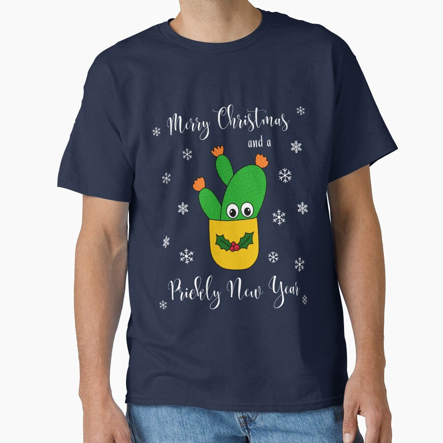 Merry Christmas And A Prickly New Year - Opuntia Microdasys Cactus In Christmas Holly Pot by DreamCactus