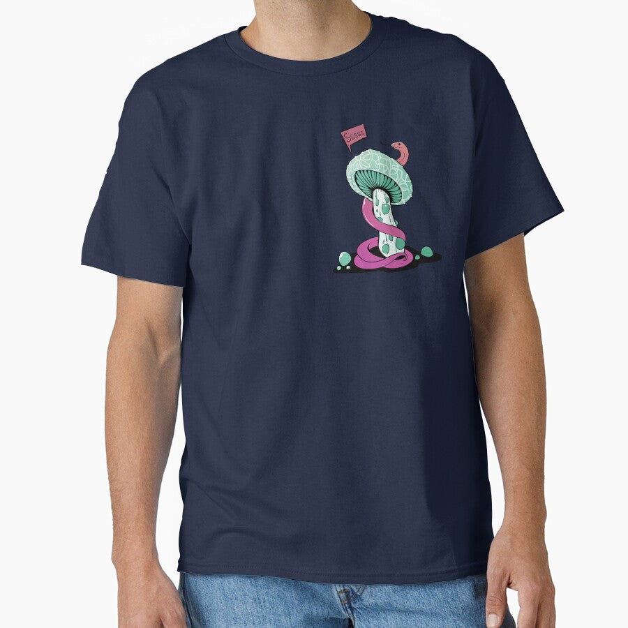 Poisonous green mushroom with bubbles and pink snake by MalkyTea