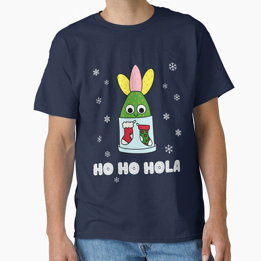 Ho Ho Hola - Hybrid Cactus In Christmas Themed Pot by DreamCactus