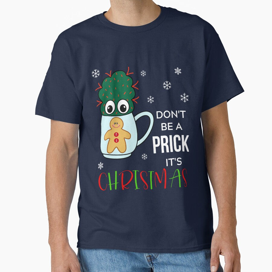 Don't Be A Prick It's Christmas - Small Cactus With Red Spikes In Christmas Mug by DreamCactus