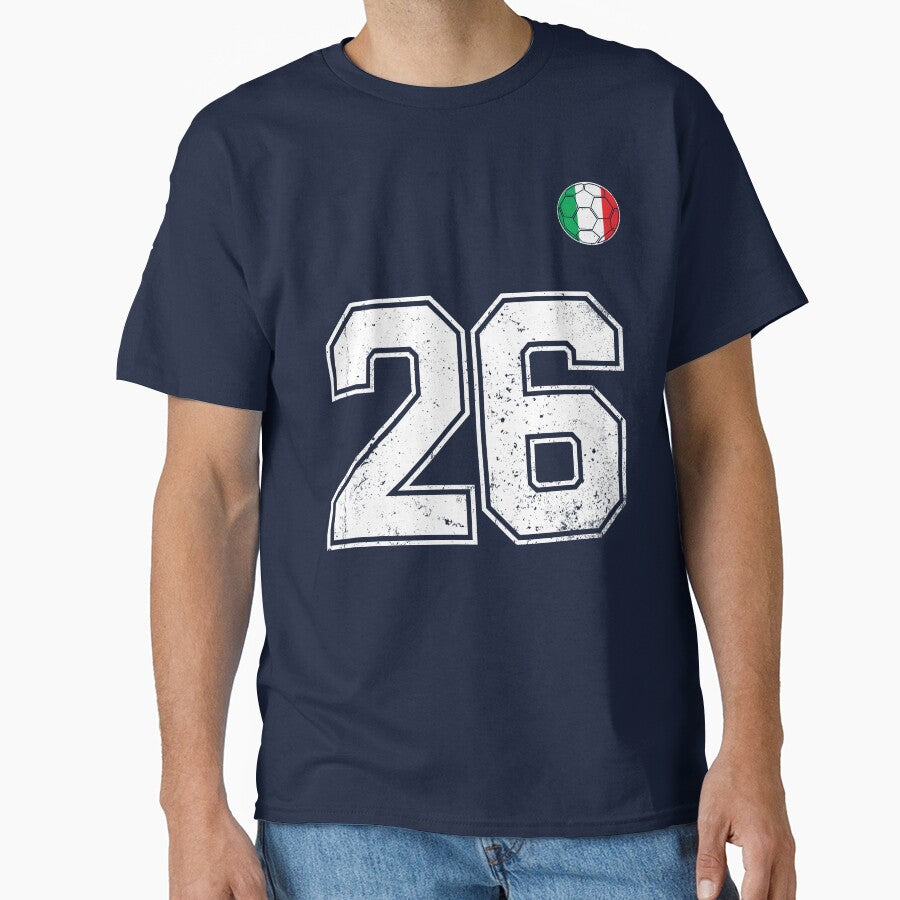 Italy Soccer Number 26 Vintage Sports Fan by RoyesButler