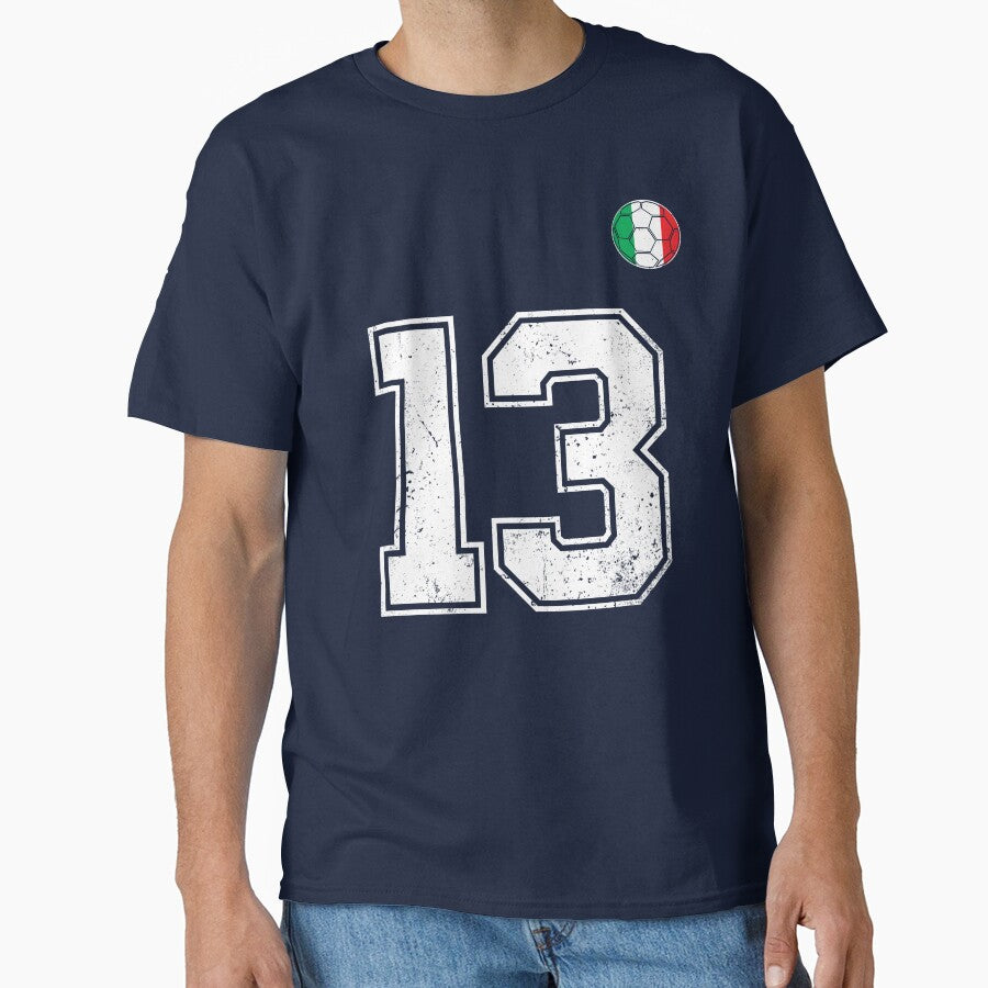 Italy Soccer Number 13 Vintage Sports Fan by RoyesButler