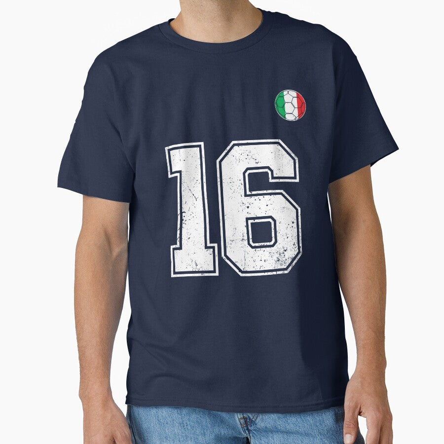 Italy Soccer Number 16 Vintage Sports Fan by RoyesButler