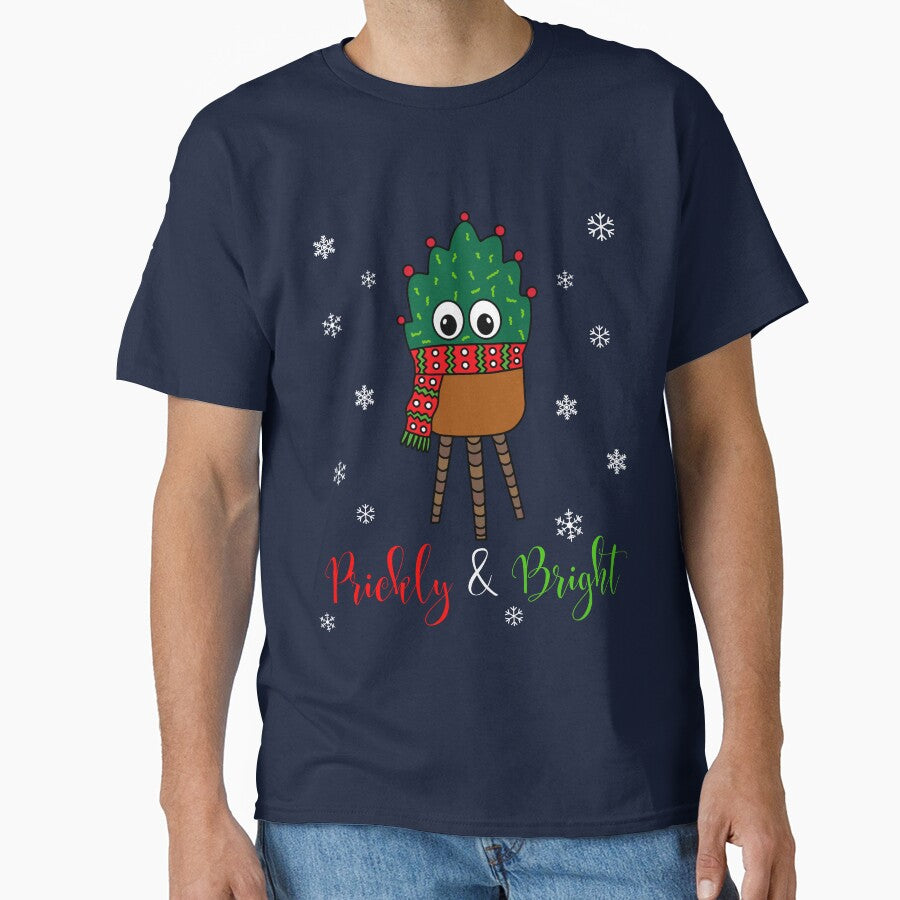 Prickly And Bright - Christmas Cactus With Scarf by DreamCactus