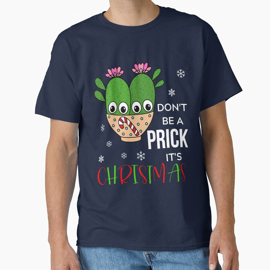 Don't Be A Prick It's Christmas - Cacti Couple In Christmas Candy Cane Bowl by DreamCactus
