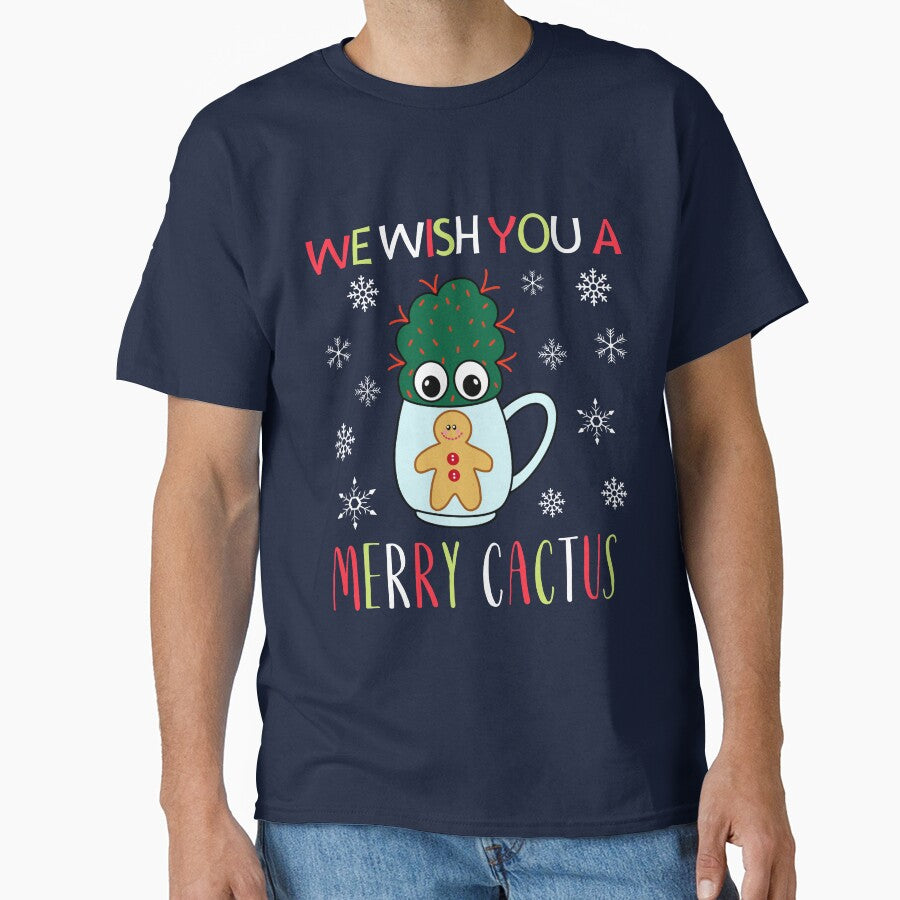 We Wish You A Merry Cactus - Small Cactus With Red Spikes In Christmas Mug by DreamCactus