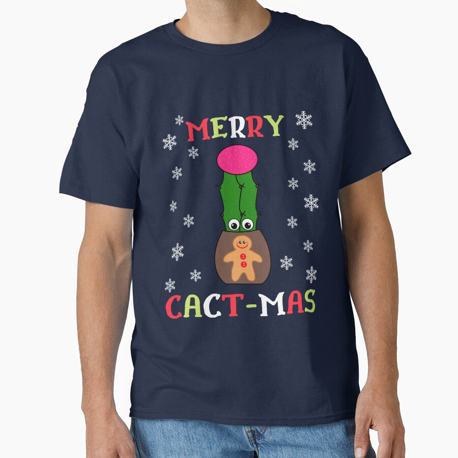 Merry Cact Mas - Hybrid Cactus In Gingerbread Man Pot by DreamCactus