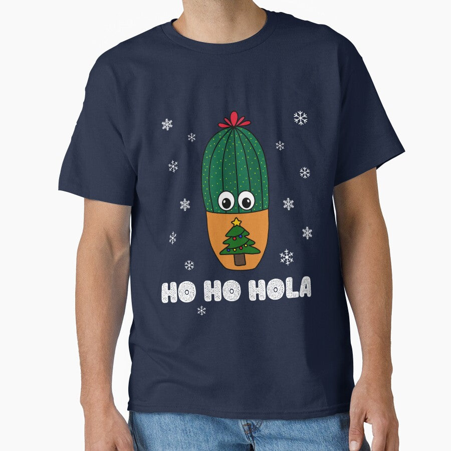 Ho Ho Hola - Cactus In Christmas Tree Pot by DreamCactus