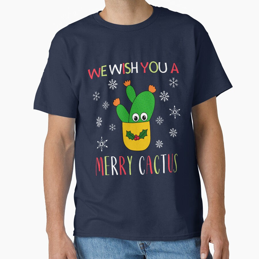 We Wish You A Merry Cactus - Opuntia Microdasys Cactus In Christmas Holly Pot by DreamCactus