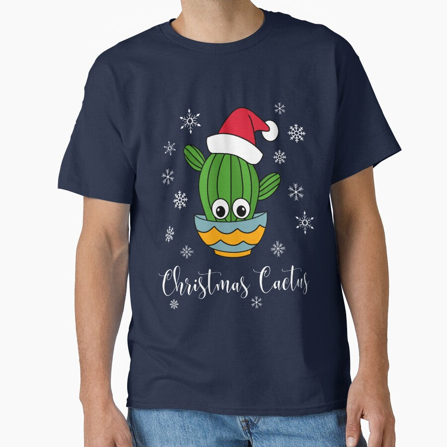 Christmas Cactus - Cactus With A Santa Hat In A Bowl by DreamCactus
