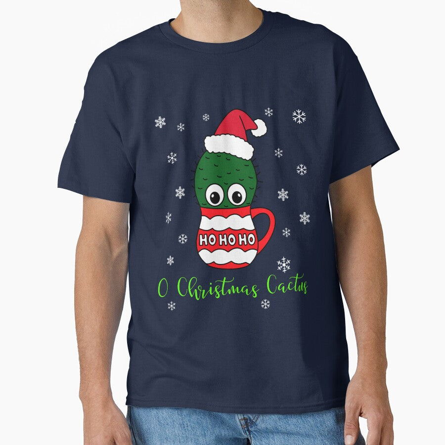 O Christmas Cactus - Cactus With A Santa Hat In A Christmas Mug by DreamCactus