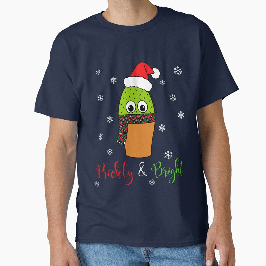 Prickly And Bright - Cute Cactus With Christmas Scarf by DreamCactus