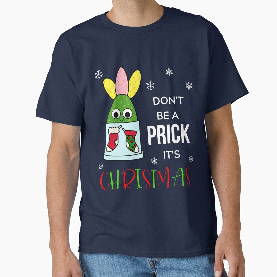 Don't Be A Prick It's Christmas - Hybrid Cactus In Christmas Themed Pot by DreamCactus