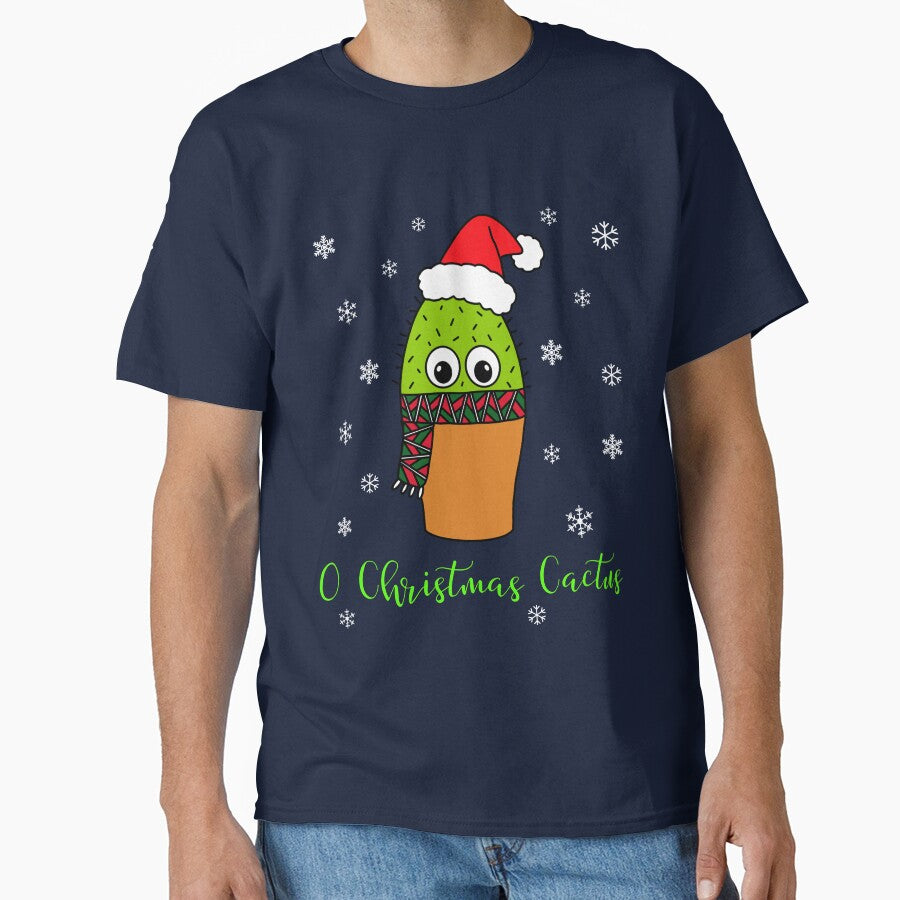 O Christmas Cactus - Cute Cactus With Christmas Scarf by DreamCactus