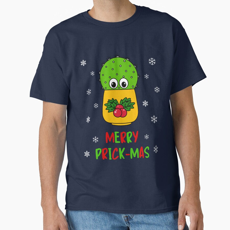 Merry Prick Mas - Cute Cactus In Christmas Holly Pot by DreamCactus
