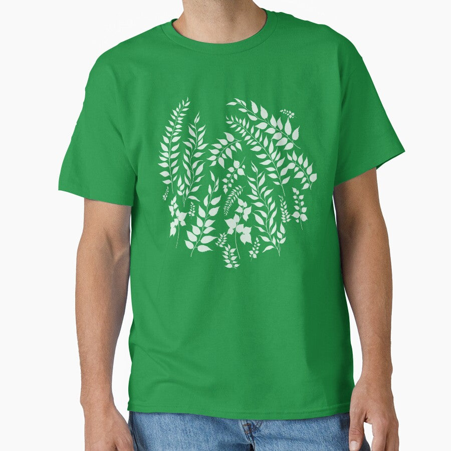 Greenery Botanical Print Sage and White by SilverPegasus
