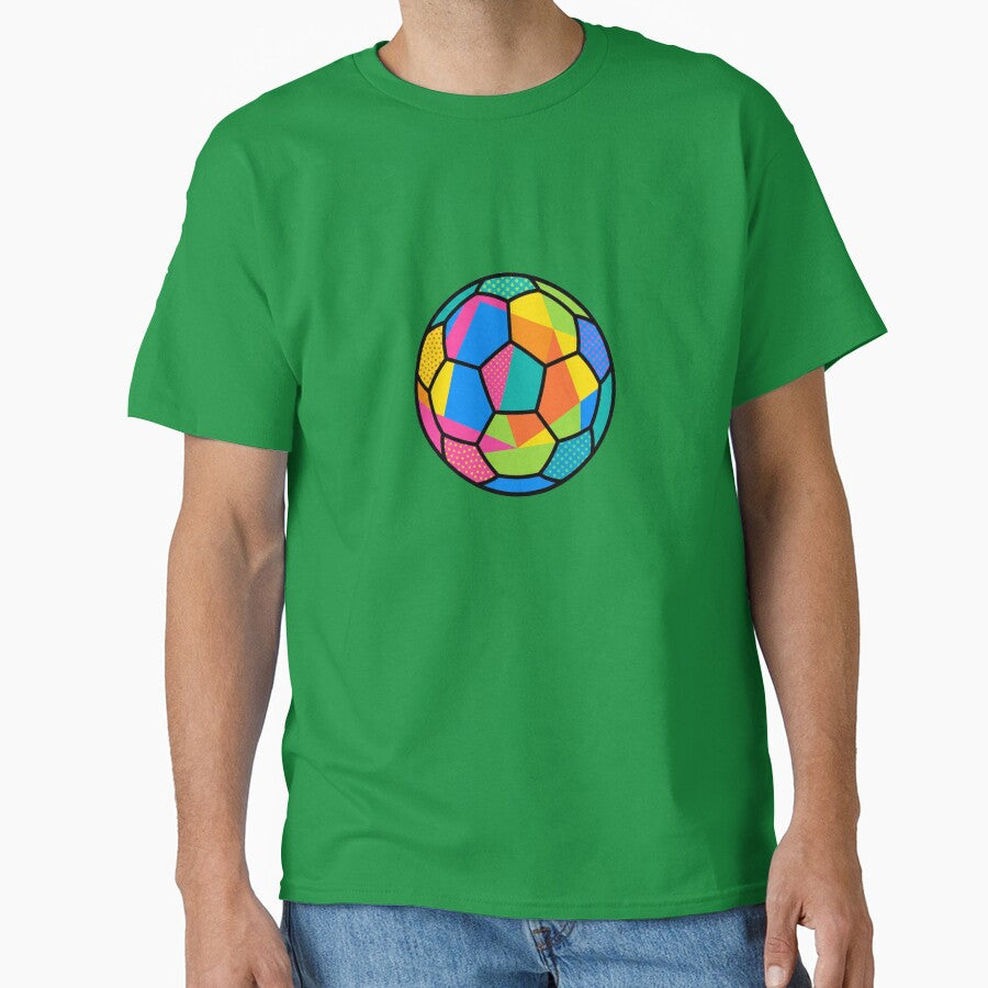 Retro Comic Book Style Paneled Sports Soccer Ball Graphic by Terry Bain