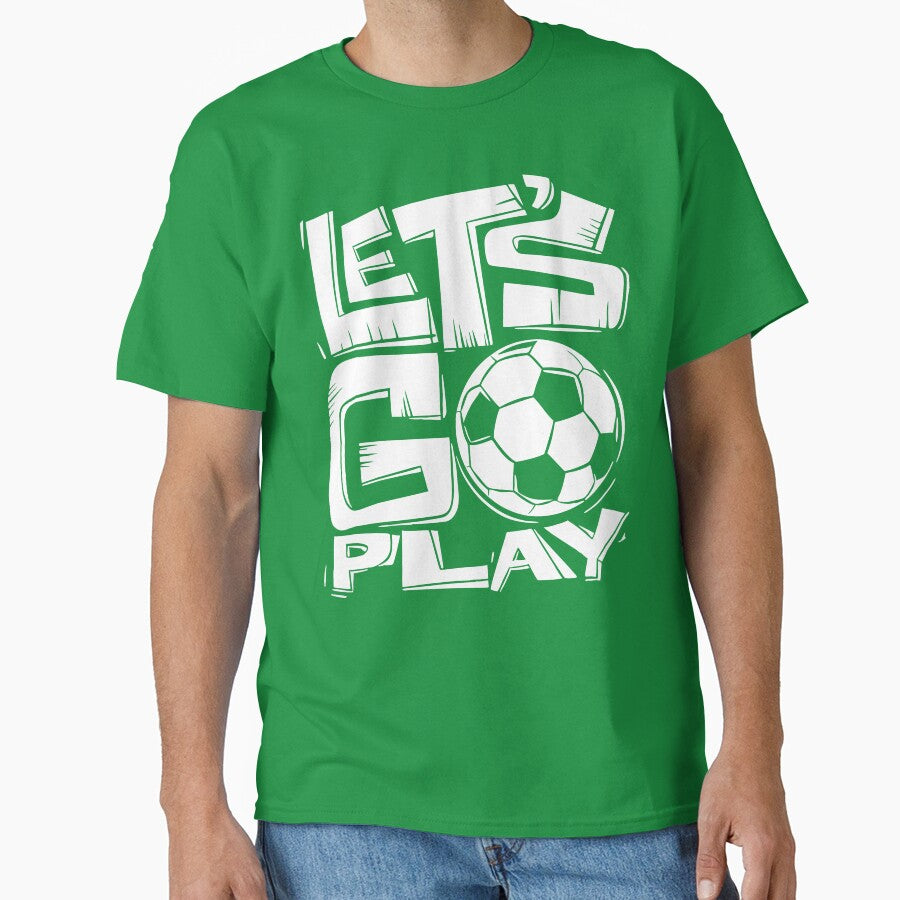 Let’s Go Play – Bold Soccer Ball Typography by pixelated_echoes