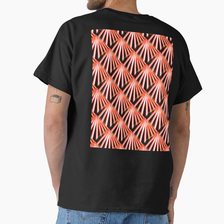 Art Deco Tropical Beach Palm Orange Cut Out by taiche