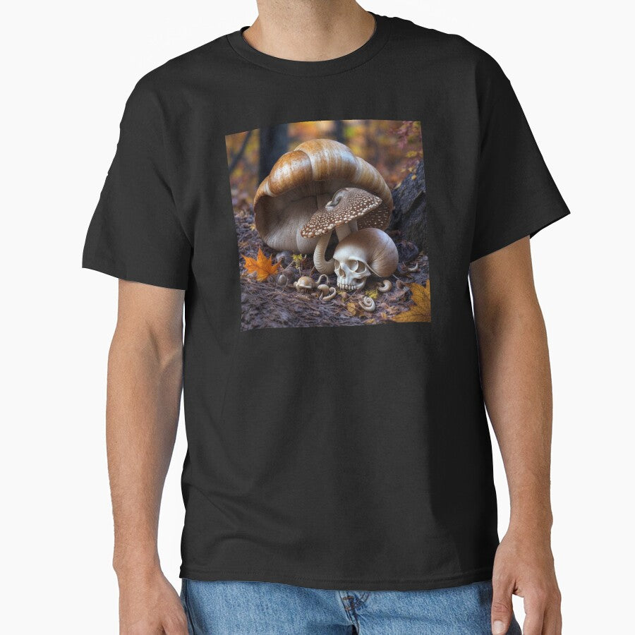 Skull with mushroom" cut funny mushroom in form of skull by Obinne