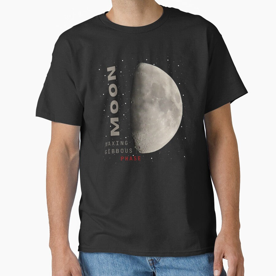 Moon Waxing Gibbous Phase by Go Karillo
