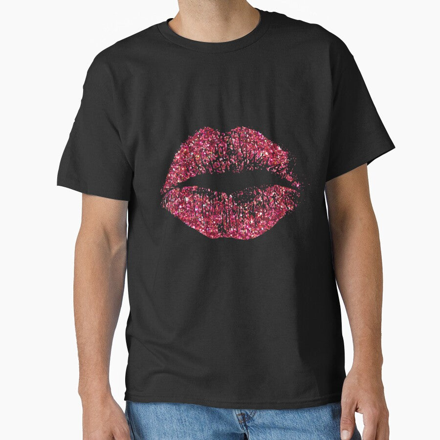 Stylish Red Glitter Lips by enhan