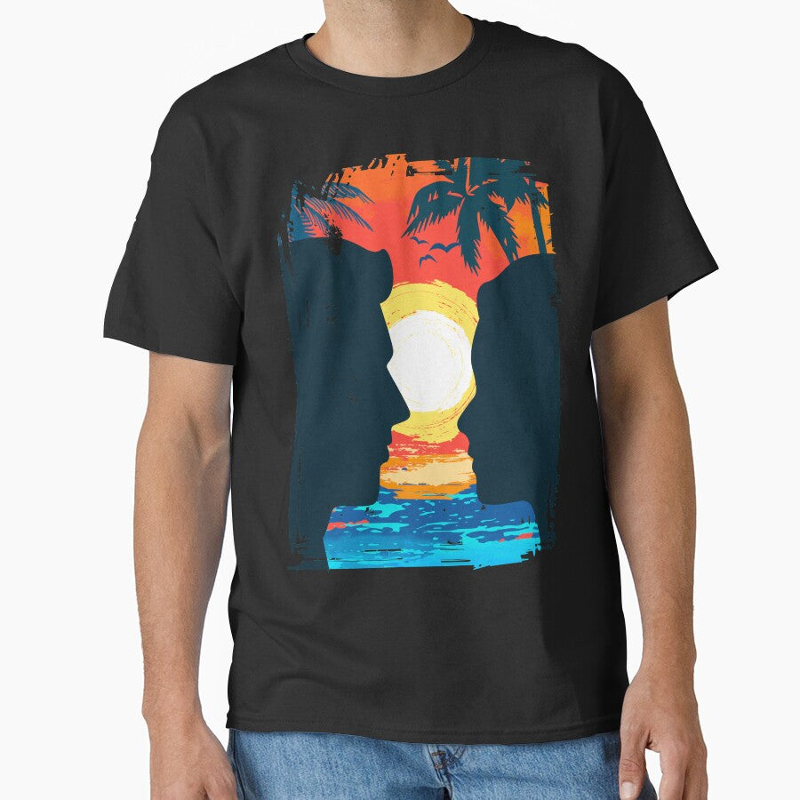 Love In The Beach Nature t-shirt by AYOUCHKA