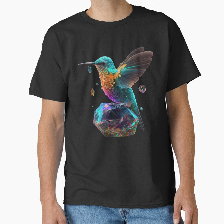Psychedelic Hummingbird and Space Crystals by SCHummingbirds