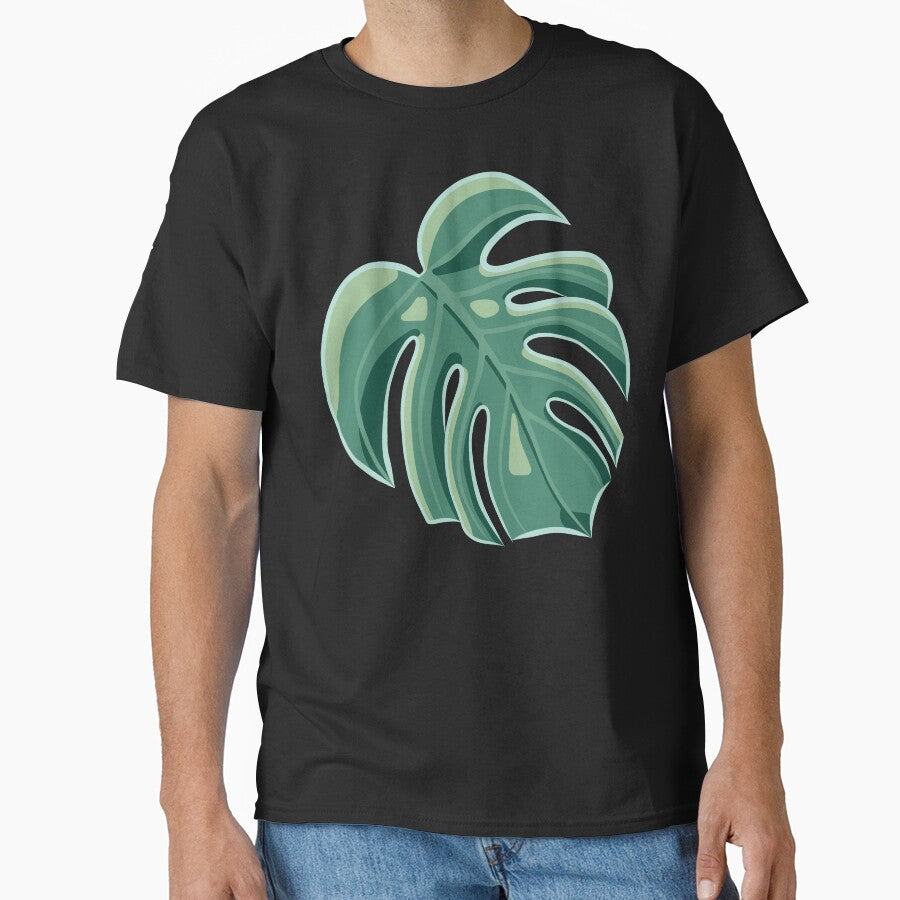 Sully's Big Monstera Leaf on Turquoise by Scarlet-Moody
