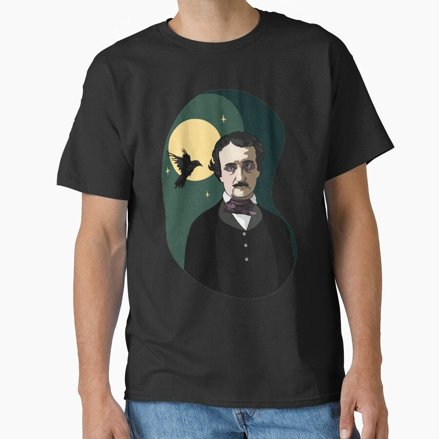 Edgar Allan Poe Raven moon by VioletAndOberon