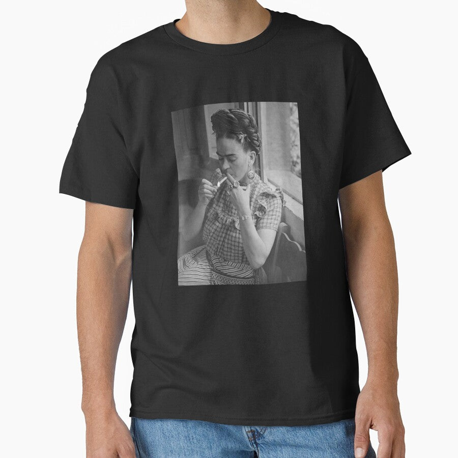 Frida lighting a Smoke by BubbleNinjaShop