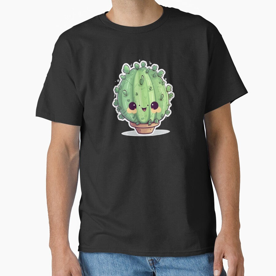 Happy Chibi Round Cactus by KawaiiArtStyle