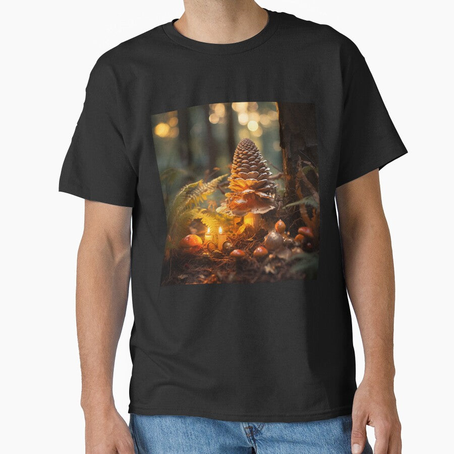 Pineforest Pinecone Mushroom House Poison Mushroom Cookie Mushroom Hunting Mushroom Winter by OliveAndSnow