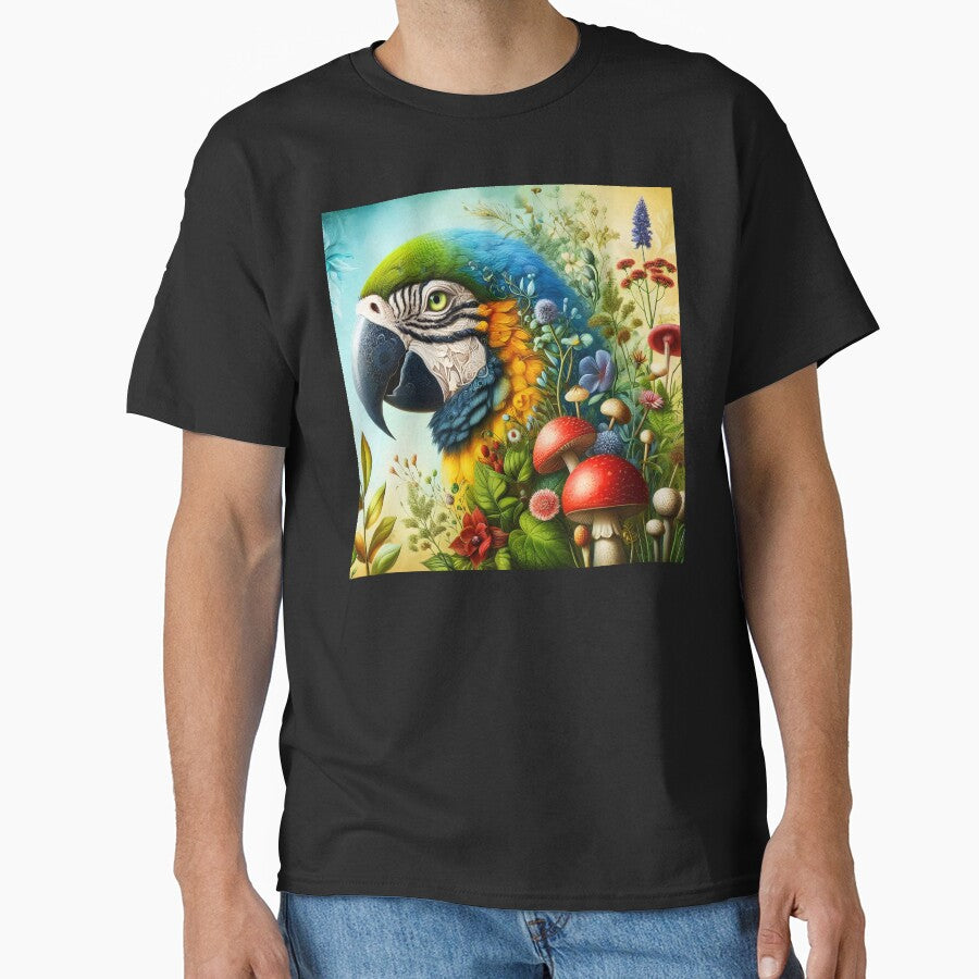 Macaw Botanical art by EmeraldeaArt