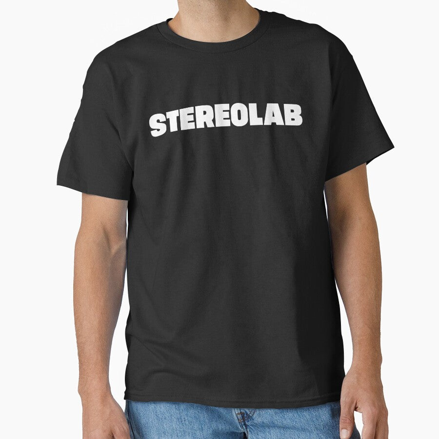 Stereolab white logo by Marcelo Badari