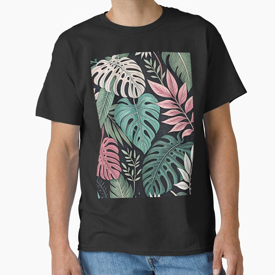 Exotic Nature Pattern with Tropical Leaves by AOCollections