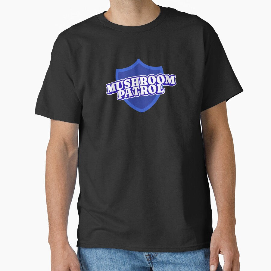 "Mushroom Patrol" Funny Forager T-Shirt – Mushroom Hunting Humor by PatternStar