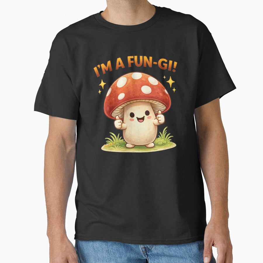 I’m a Fun-Gi – Cute Mushroom Pun by Papier Atelier Art