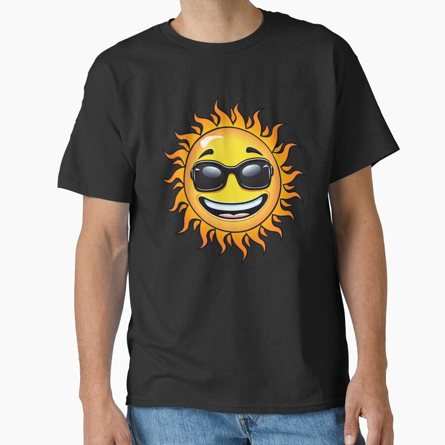 Smiling Cool Sun with Sunglasses by PrintBreeze