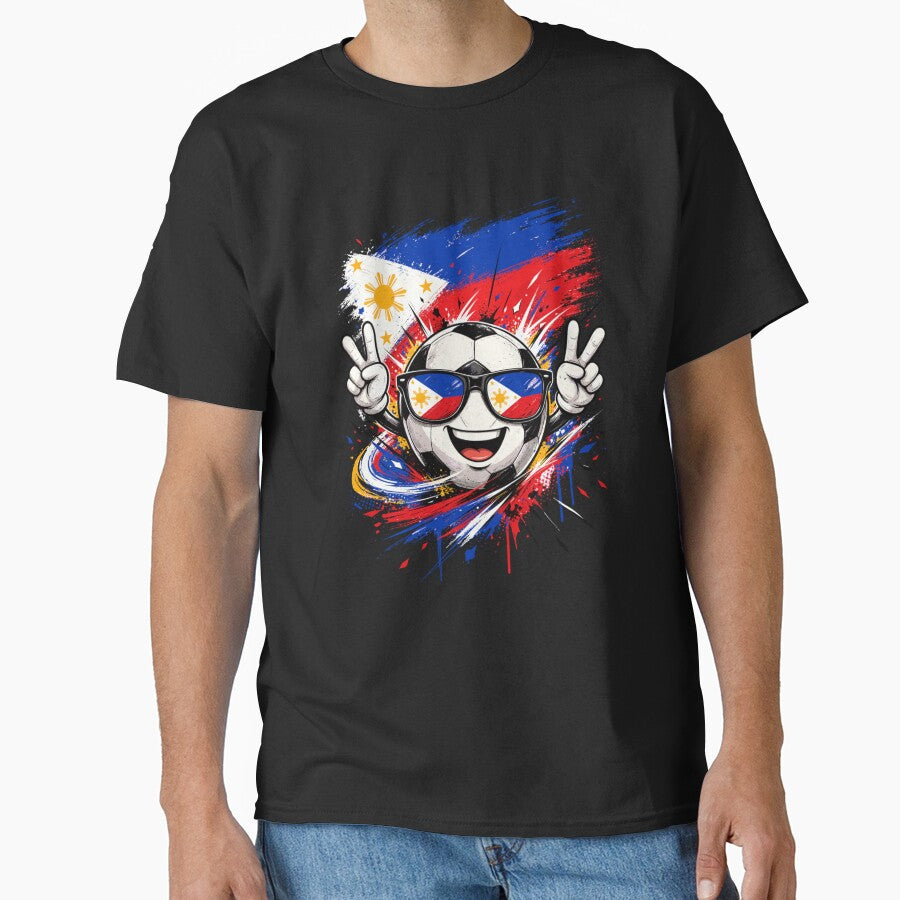 Philippines Flag Soccer Ball Filipino Football Fan Cartoon Design by kiralynstration