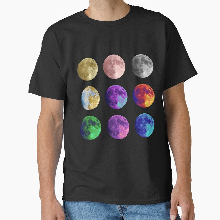 Coloured moons by felinefeelings